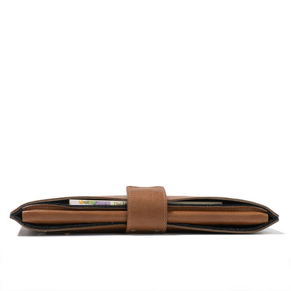Leather Bag for MacBook with zipper pocket