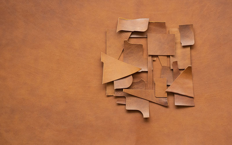 tan Italian full-grain vegetable tanned leather