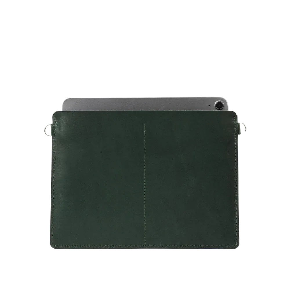 ipad sleeve leather green color