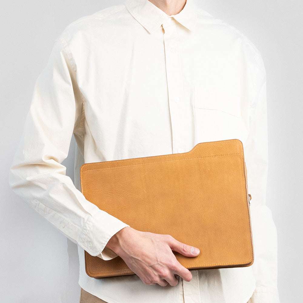 Leather bag for laptop - The File