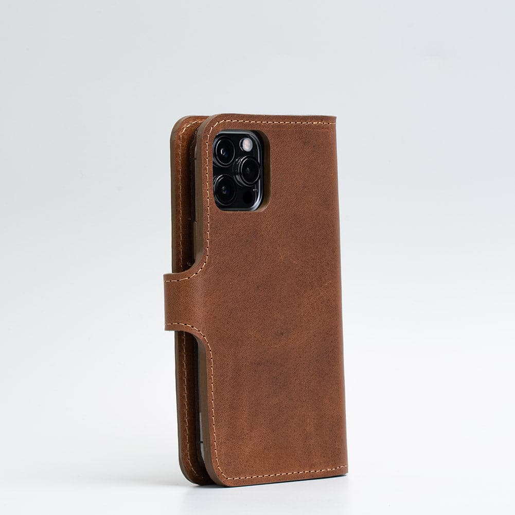 iPhone 12/13 series Full-Grain Leather Folio Wallet with Magsafe vol. 4.0 - Geometric Goods