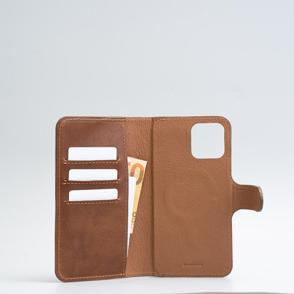 iPhone 12/13 series Full-Grain Leather Folio Wallet with Magsafe vol. 4.0 - Geometric Goods