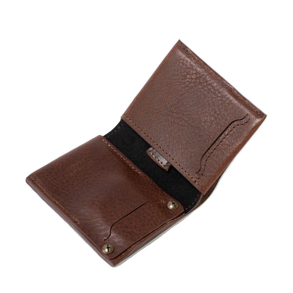 The best dark brown AirTag billfold wallet 2.0 with a secret slot for AirTag for men