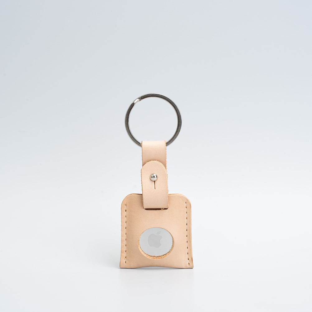 Leather airtag keyring - Geometric Goods