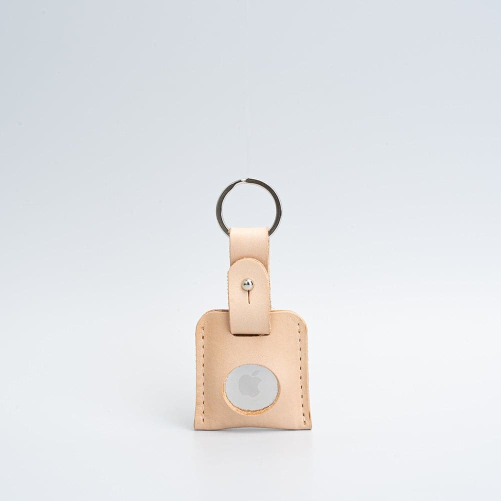 Leather airtag keyring - Geometric Goods