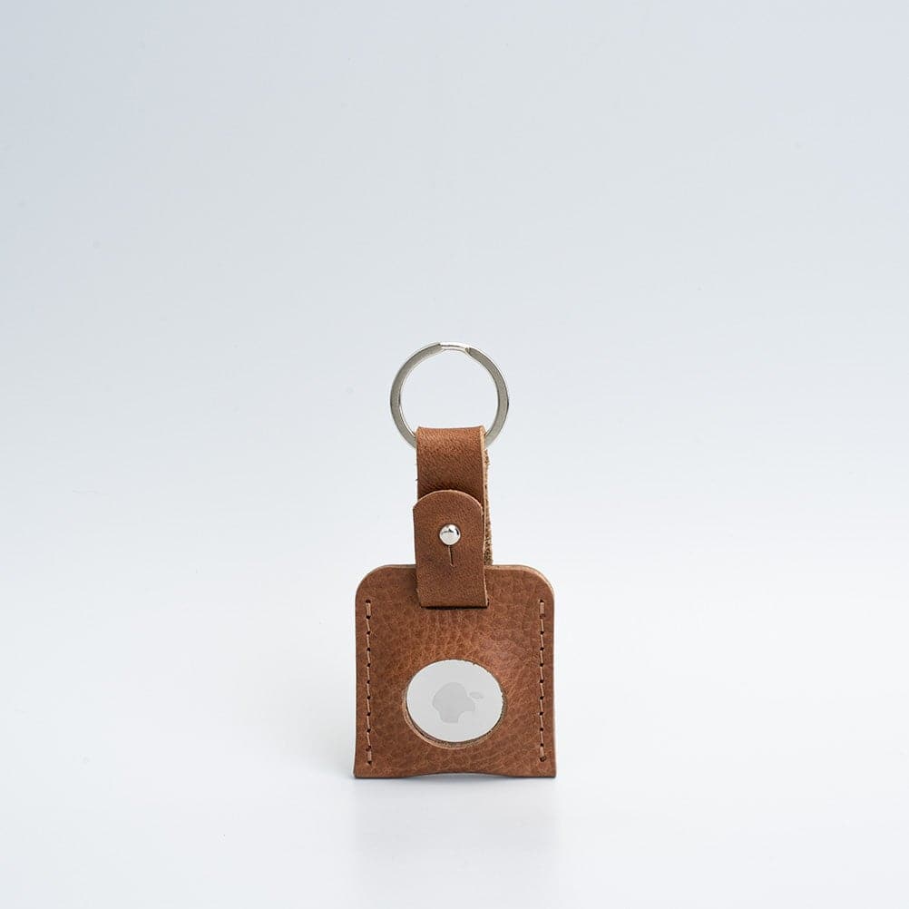 Leather airtag keyring - Geometric Goods