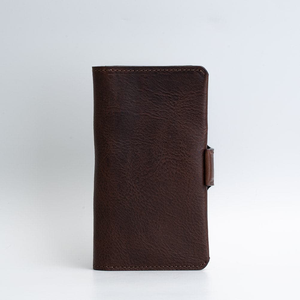 darkbrownminimalist iphone12 pro max folio wallet