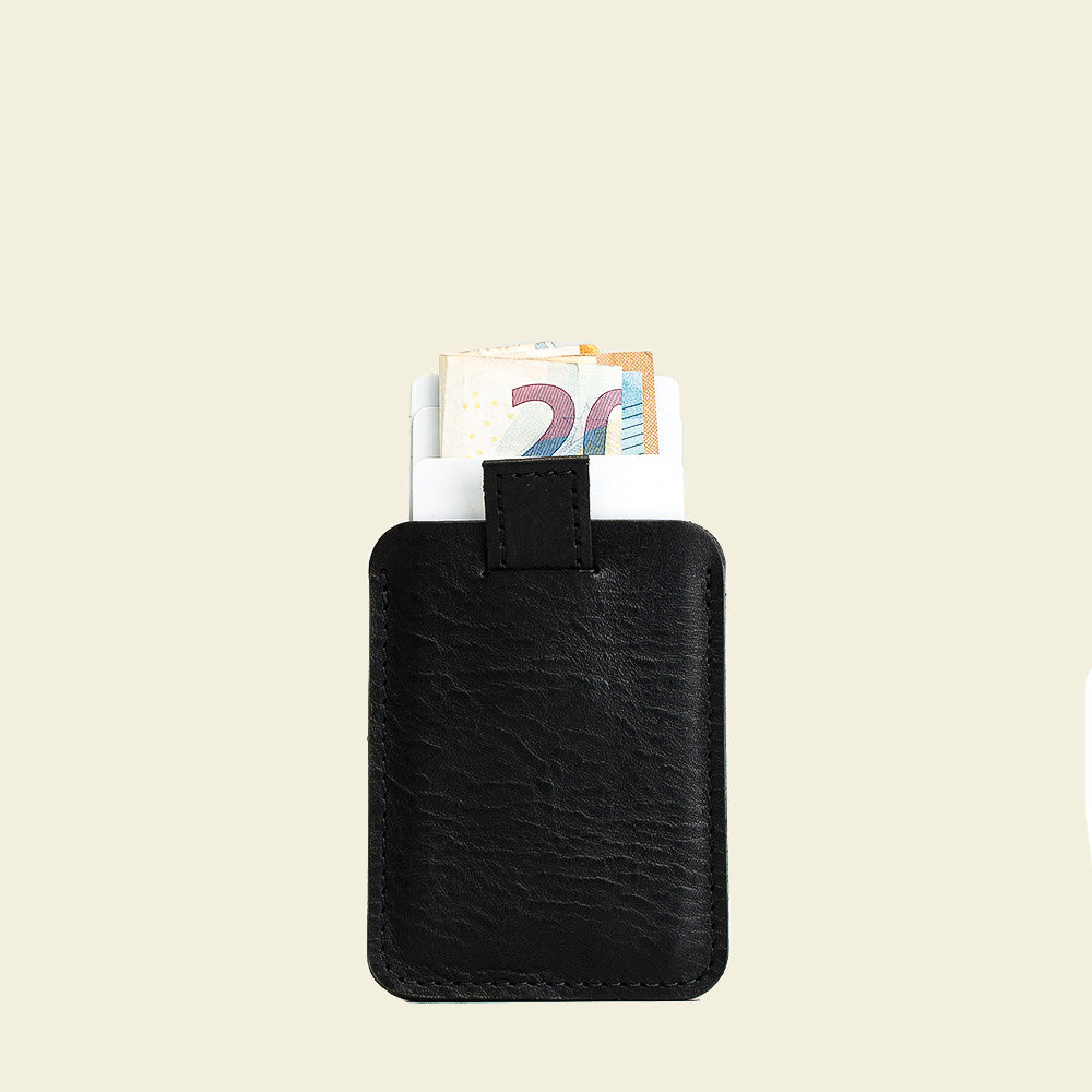 Full-grain leather cardholder - The Minimalist - Geometric Goods
