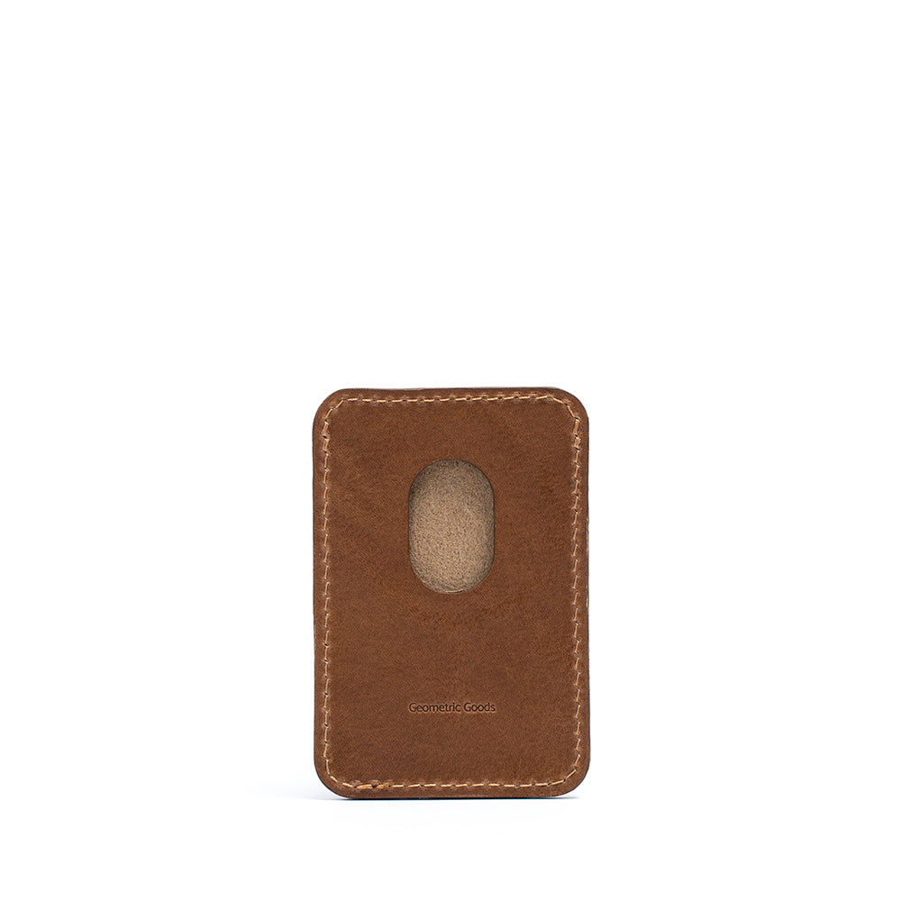 mahogany leather magsafe wallet
