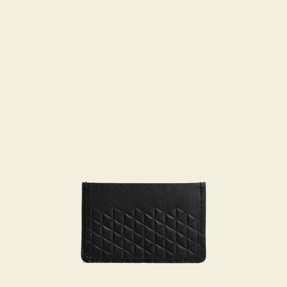 Leather card holder - Geometric Net - Geometric Goods