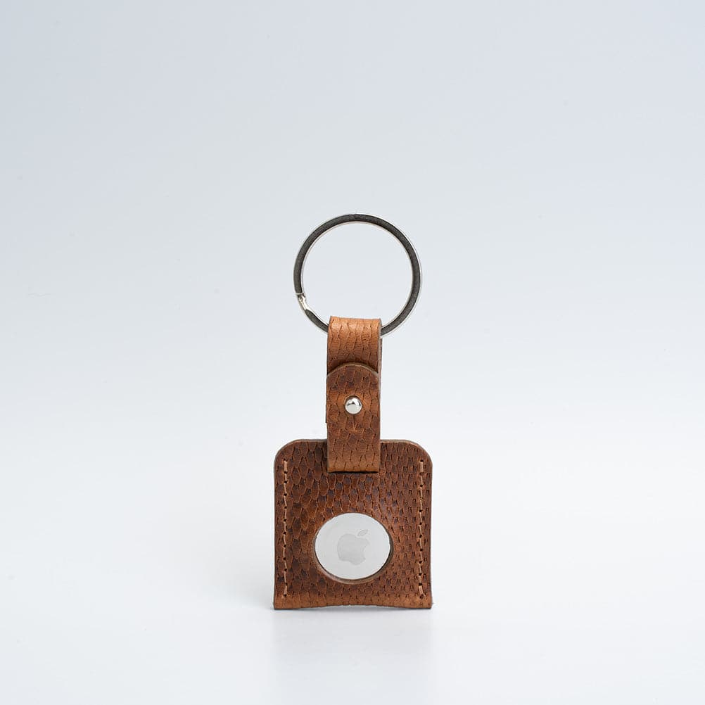 Leather airtag keyring - Geometric Goods