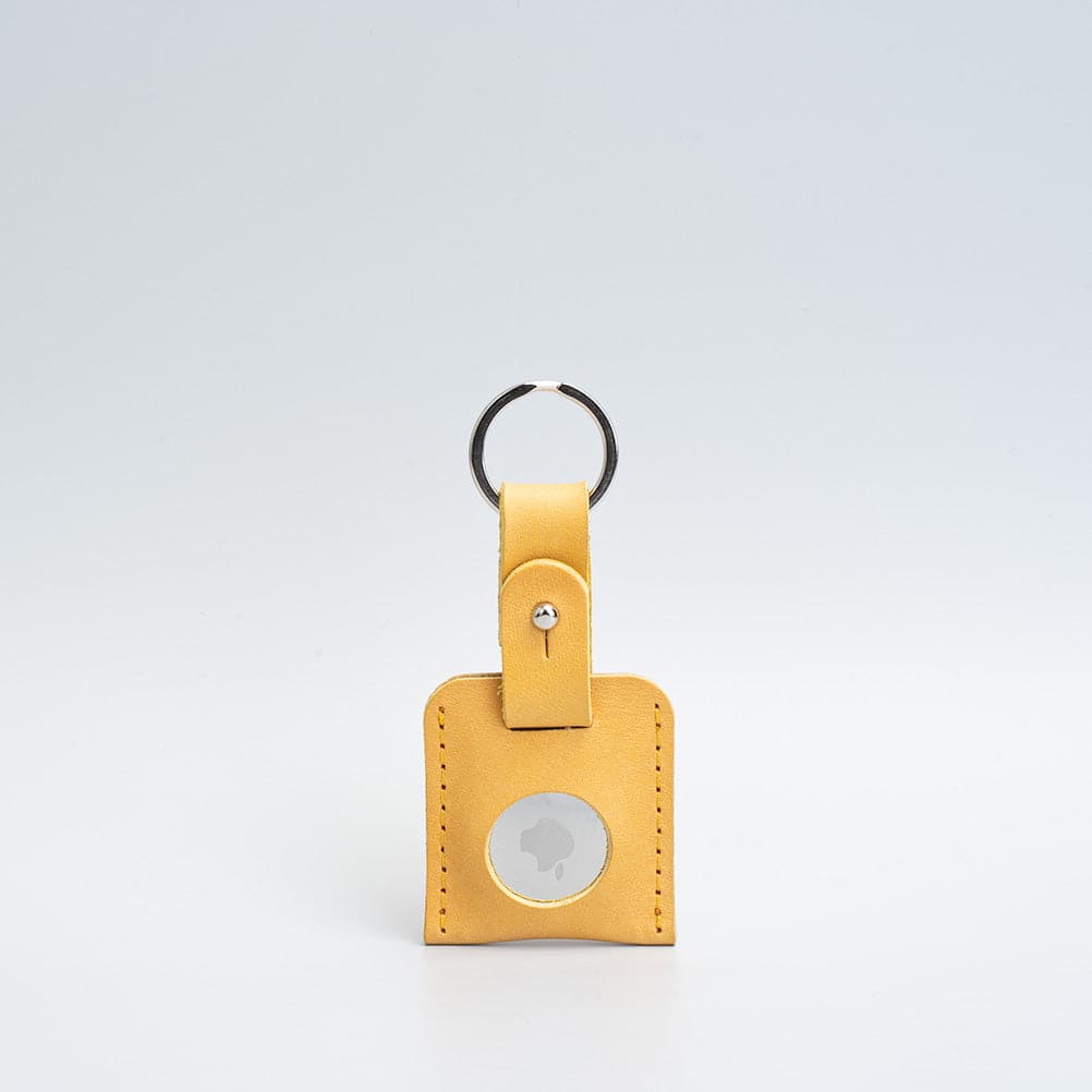 Leather airtag keyring - Geometric Goods