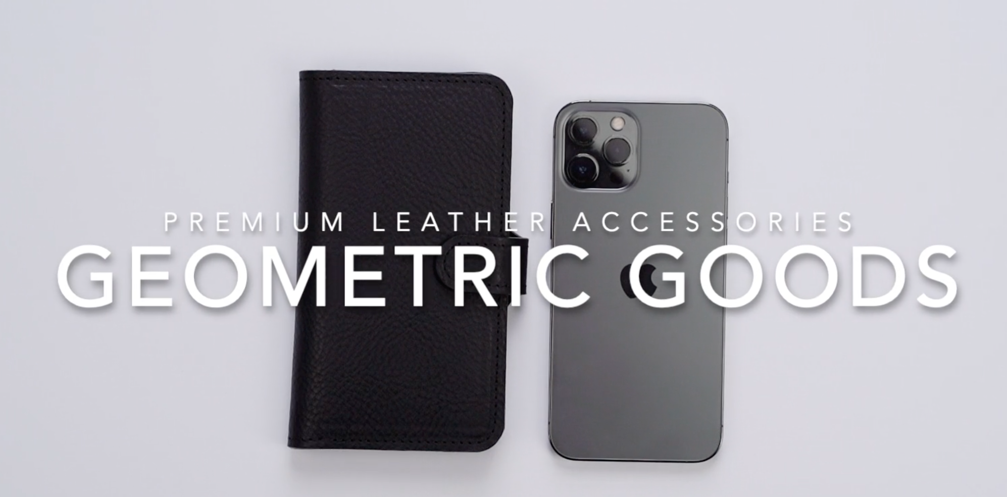 動画を読み込む: Leather MagSafe folio wallet 4.0 by Geometric Goods