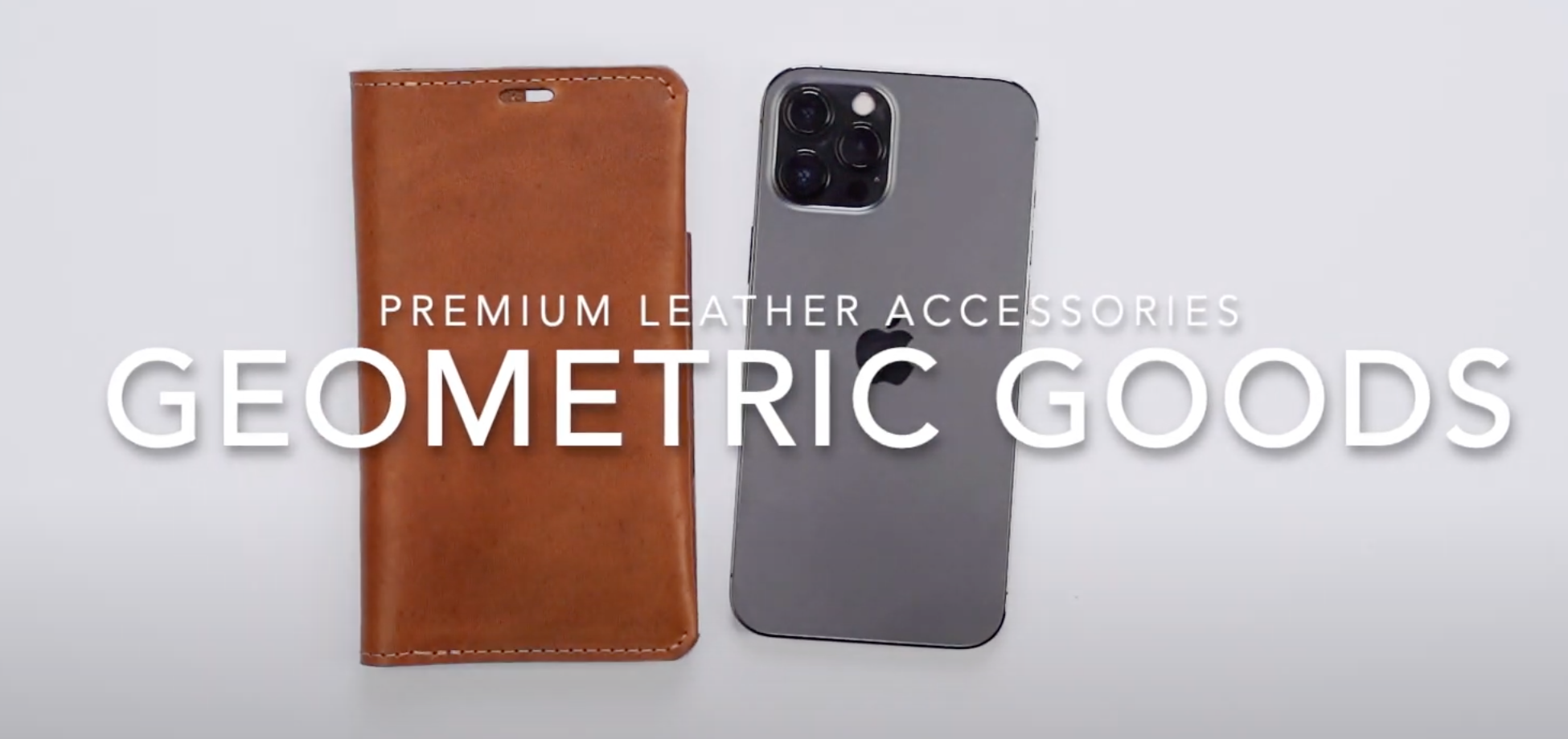 Load video: Leather folio wallet compatible with MagSafe