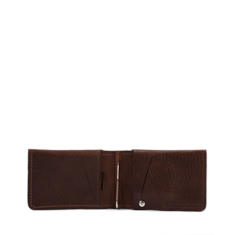 Leather AirTag billfold wallet 2.1 by Geometric Goods