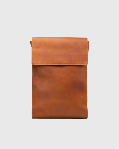 Mochila de cuero para portátil - The Minimalist (Tan)