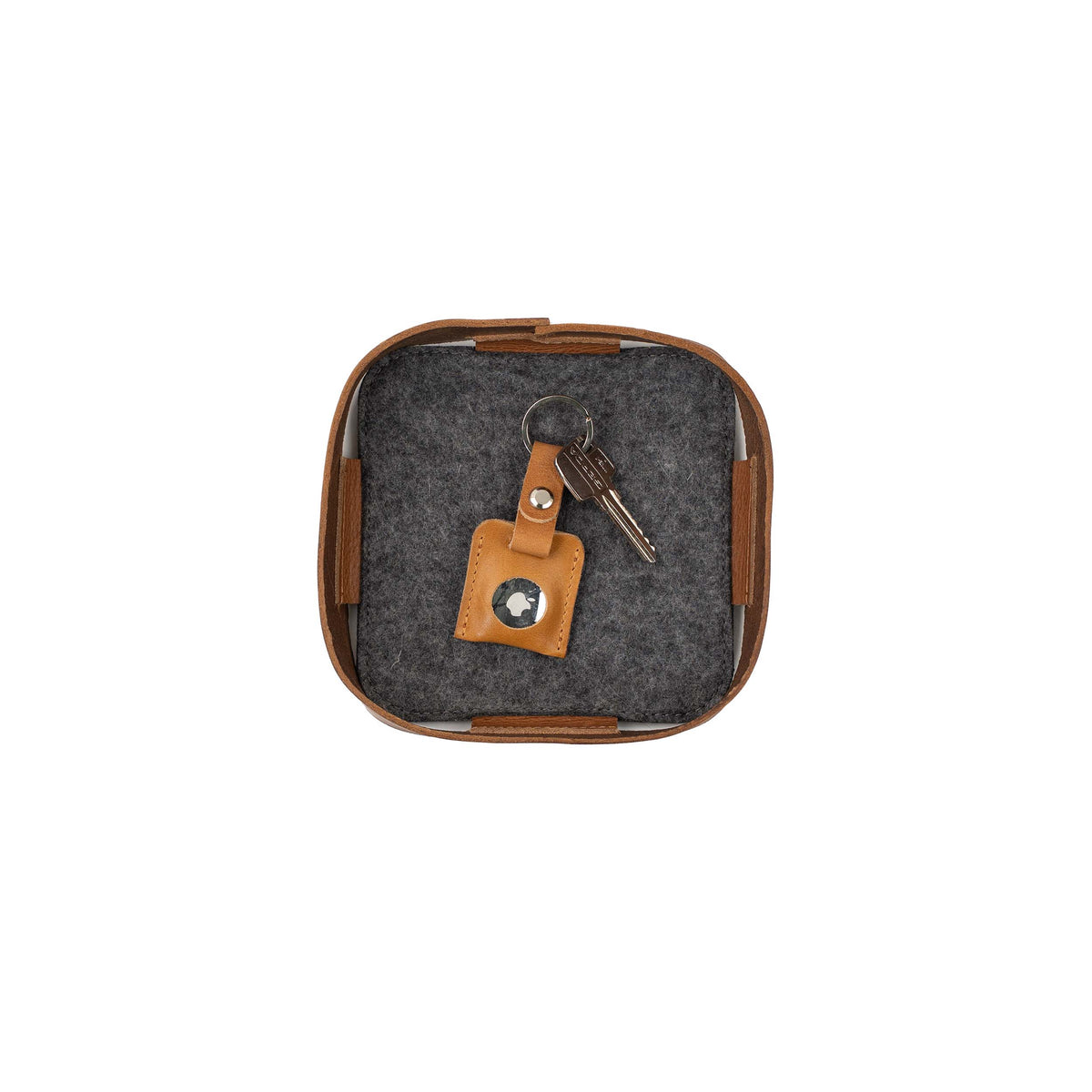 Porte-clés Airtag en cuir