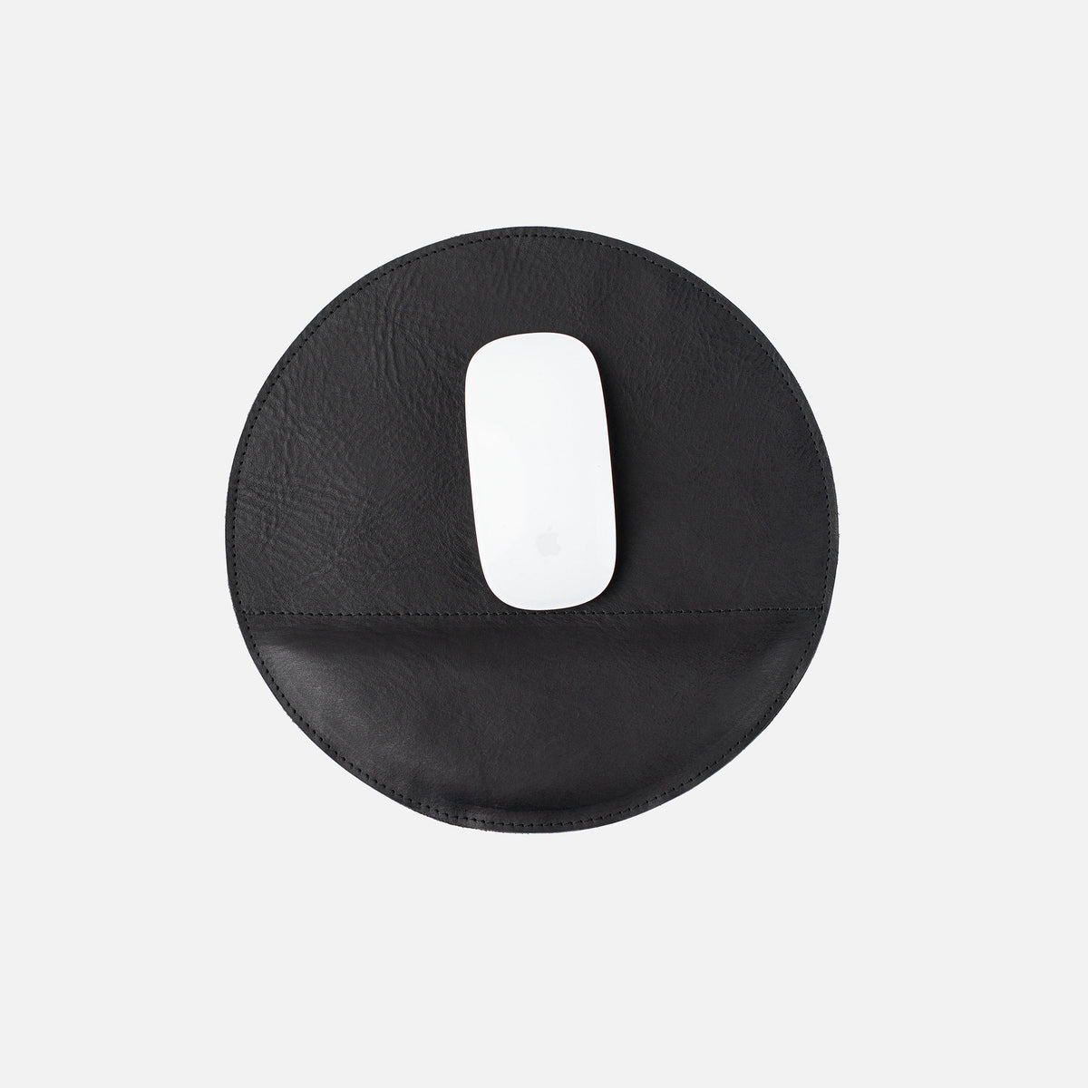 Tapis de souris en cuir pleine fleur avec repose-poignet