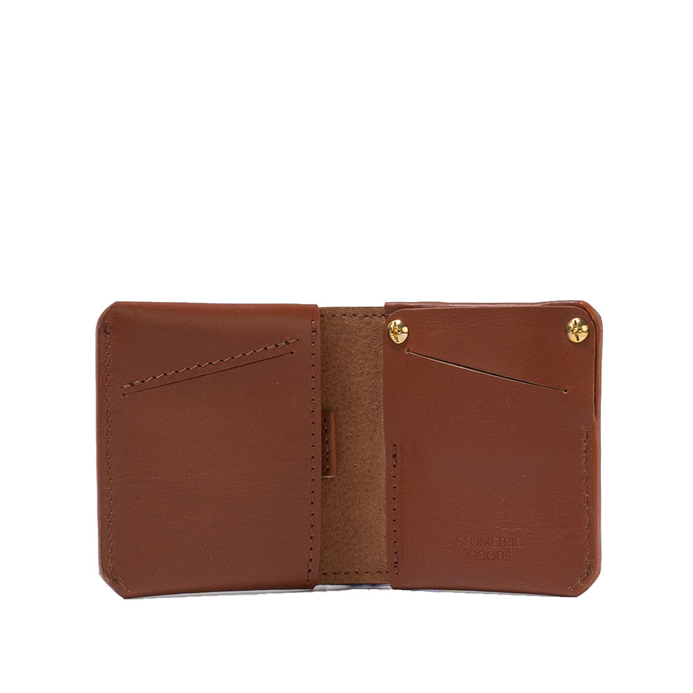 air tag wallet mens leather Cinnamon Brown