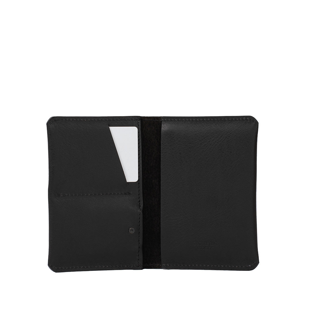passport cover for AirTag in black color