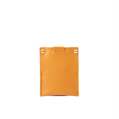 airtag wallet card holder deep saffron color