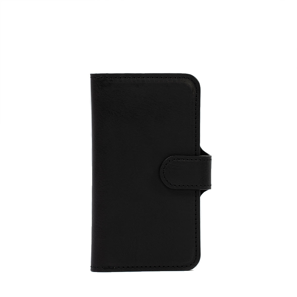 black iphone 14 pro max folio wallet for men and women