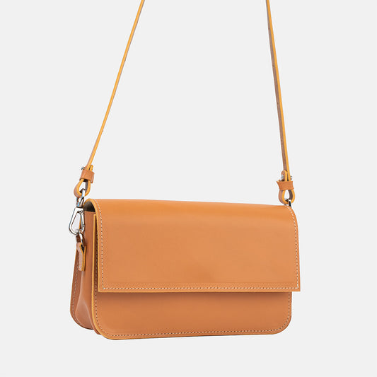 Sac à Bandoulière en Cuir - Curie (Orange Clair)