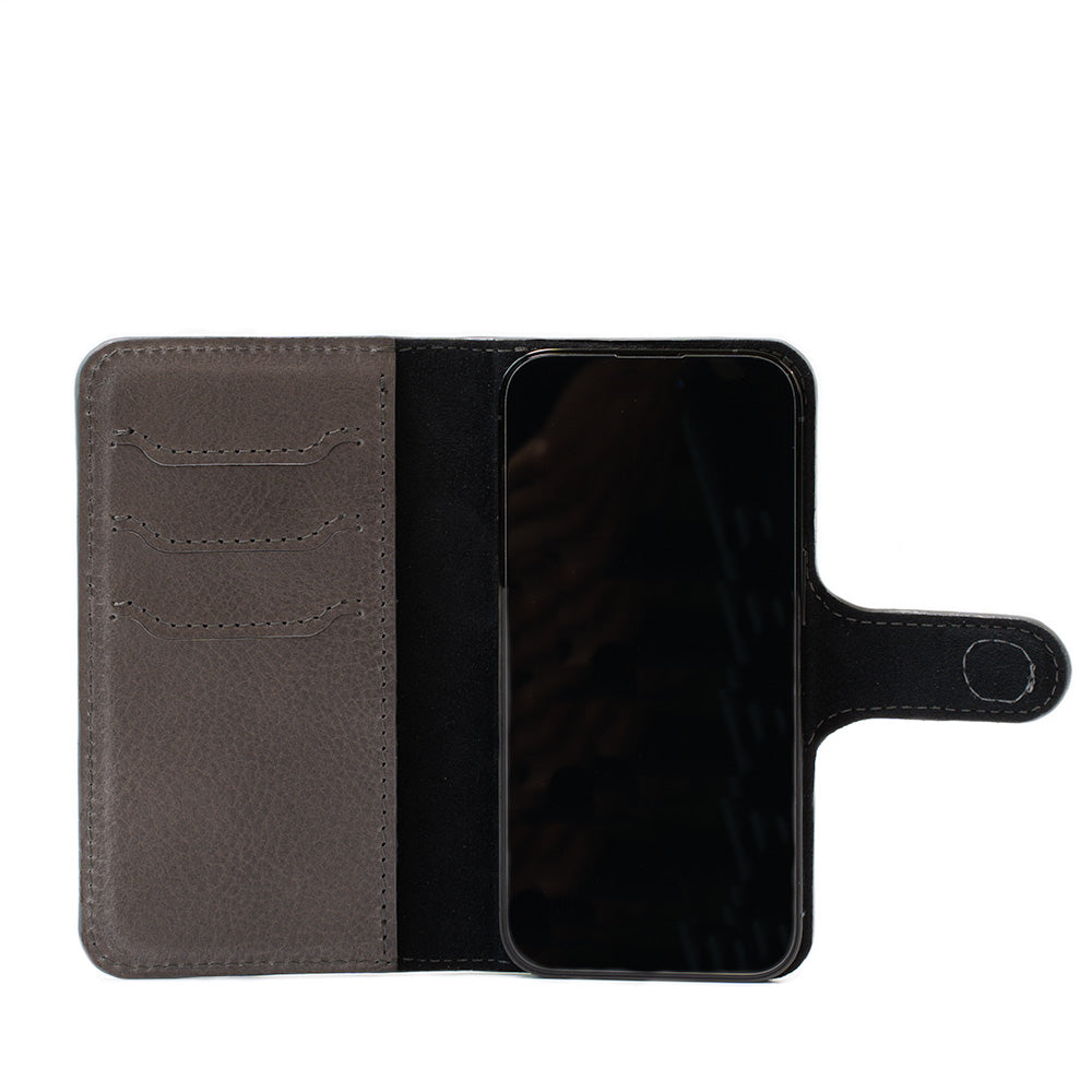 Leather Folio Case Wallet with MagSafe for iPhone 15 series – Geometric  Goods