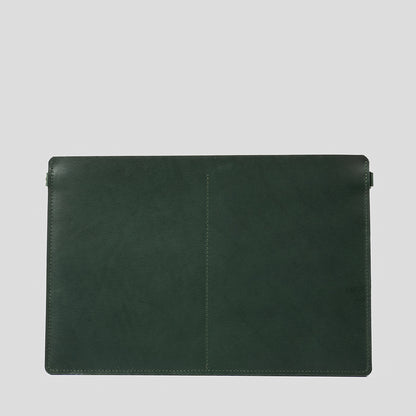 green leather sleeve for ipad