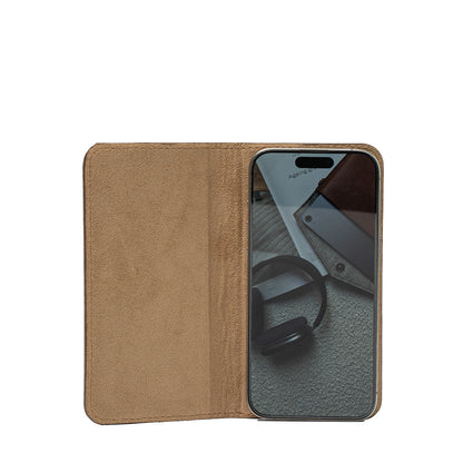 Leather Folio Case with MagSafe for iPhone 15 Pro