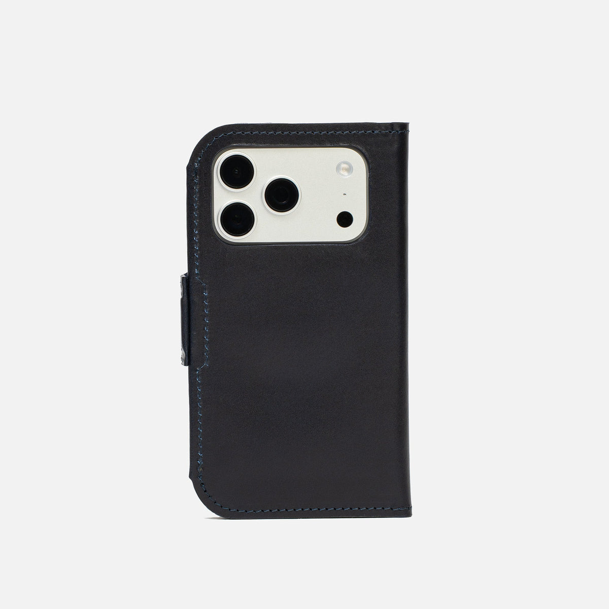 Deep Blue Classic 5.1 leather folio case for iPhone 18 Pro and Pro Max