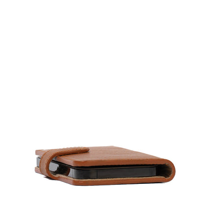 iPhone 15 Pro Max Leather Wallet Case - Golden Brown