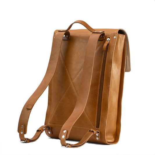 leather backpack minimalist with macbook compartment