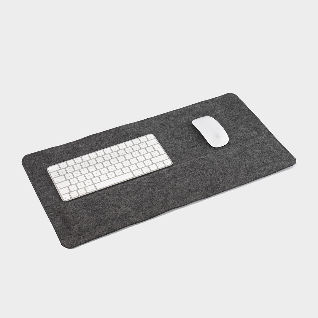 Premium and ergonomic wool felt desk mat, soft and durable, ideal for a minimalist and eco-friendly workspace