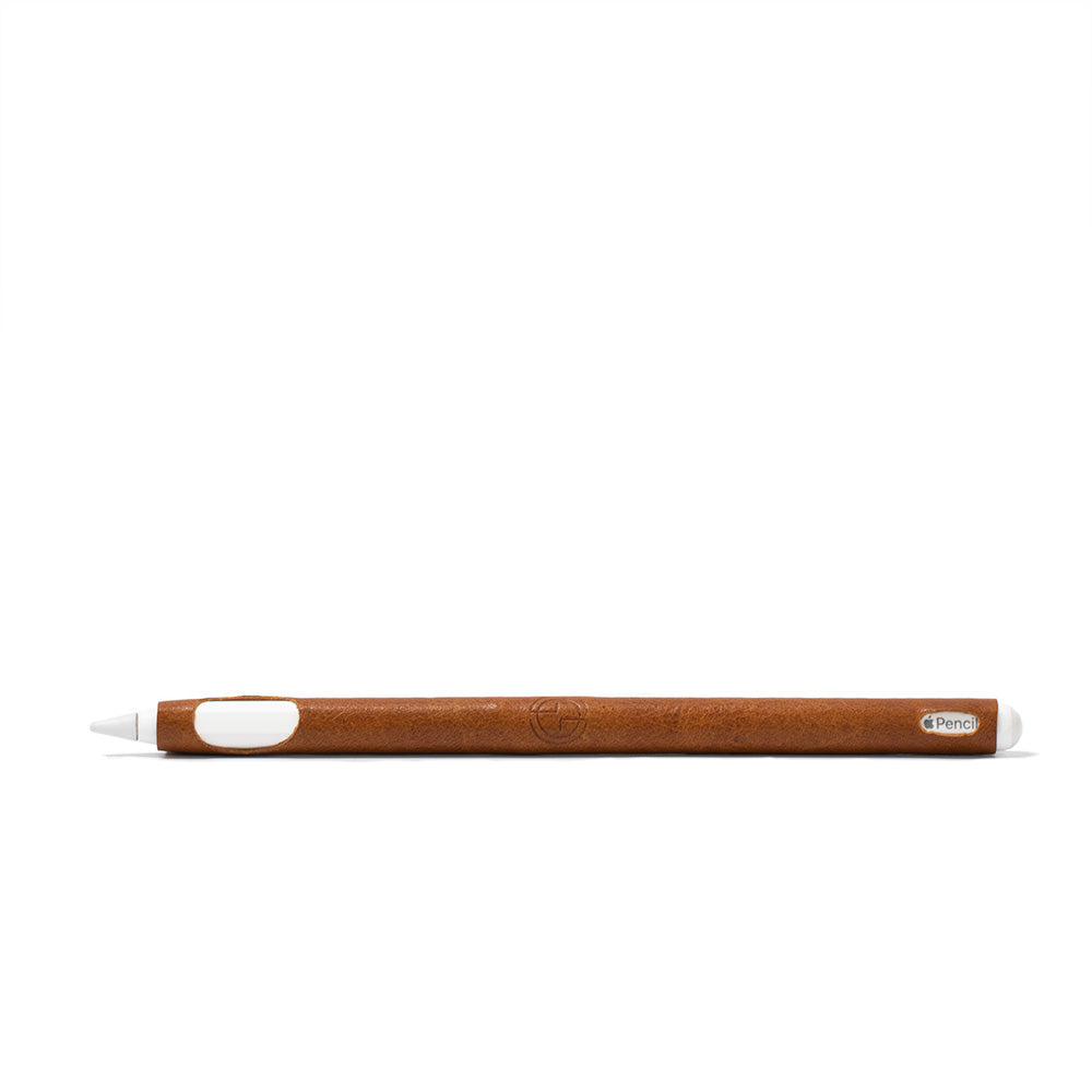 apple pencil 2 sleeve case tan cognac brown  leather color