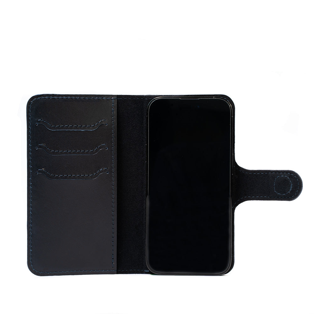 iPhone 14 Top-Grain Leather Folio Wallet – Geometric Goods