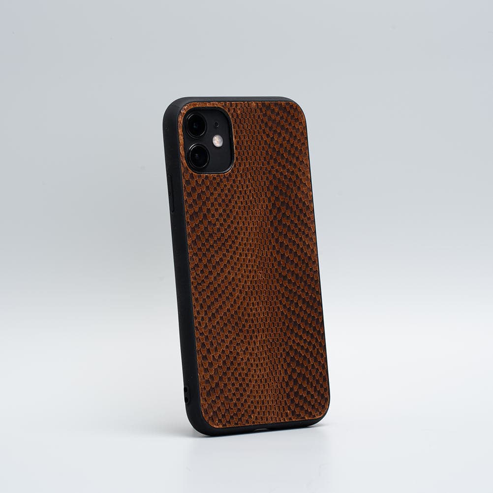 animal print brown iphone case