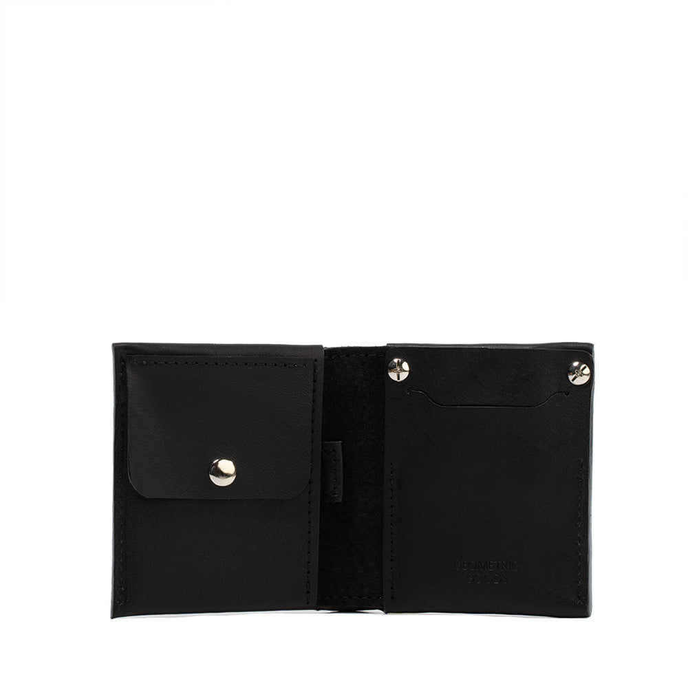 black airtag wallet with coin pouch