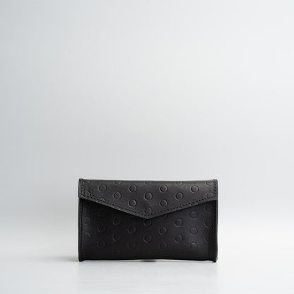 black fanny pack leather