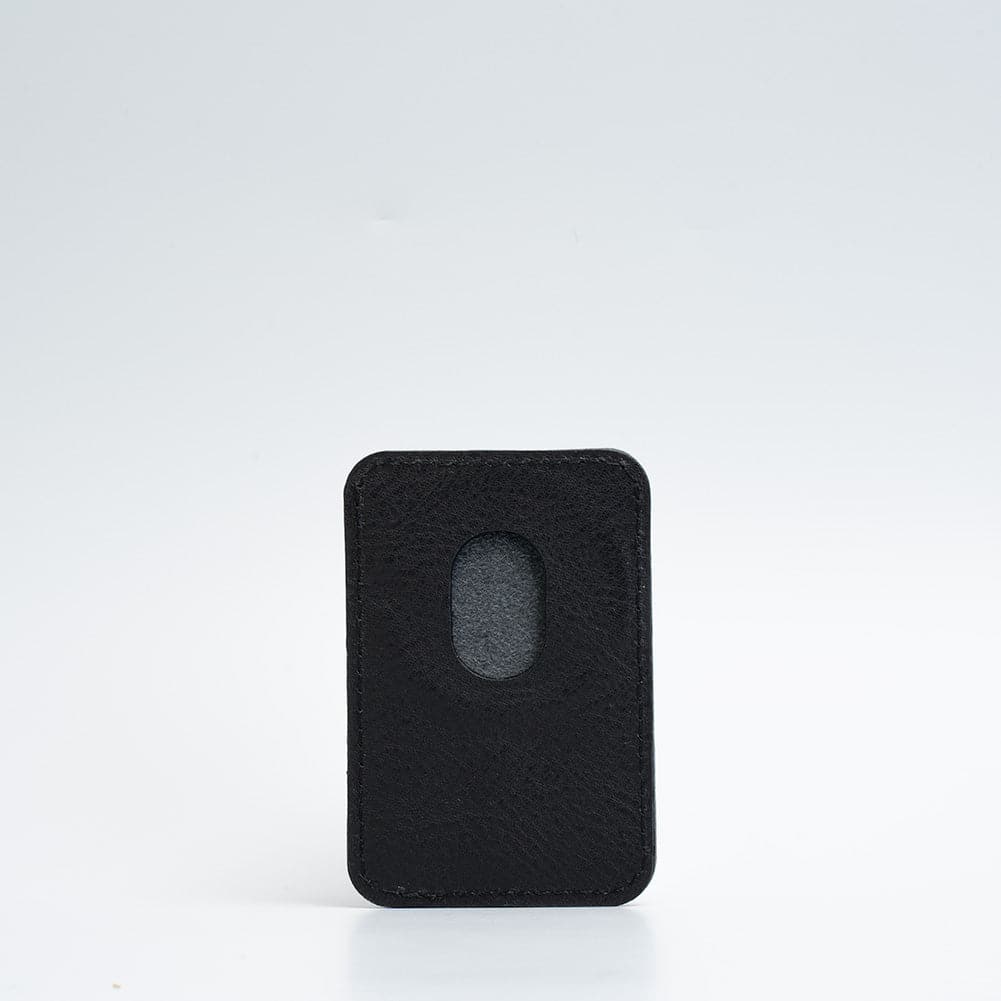 black leather magsafe wallet