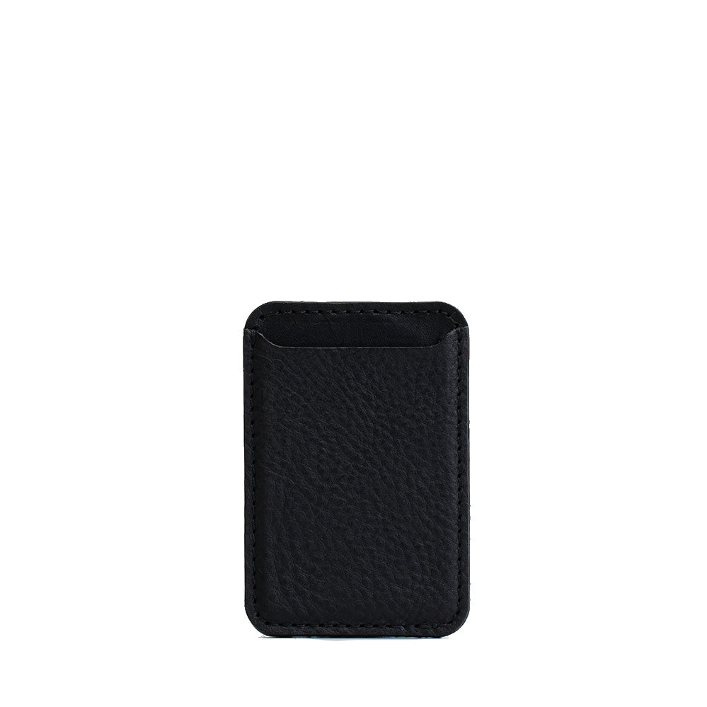 black leather magsafe wallet