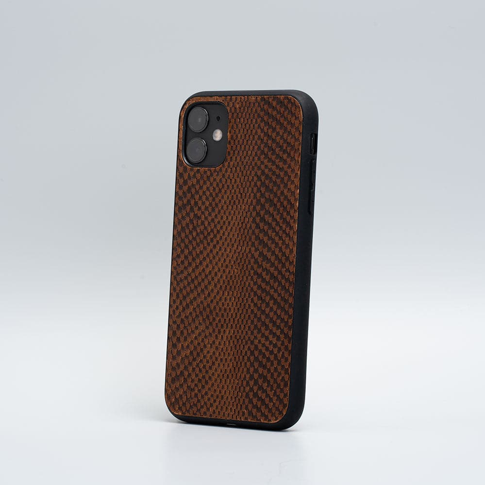brown leather iphone case