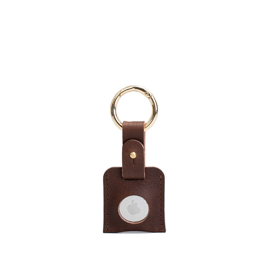 airtag keyring with golden carabiner