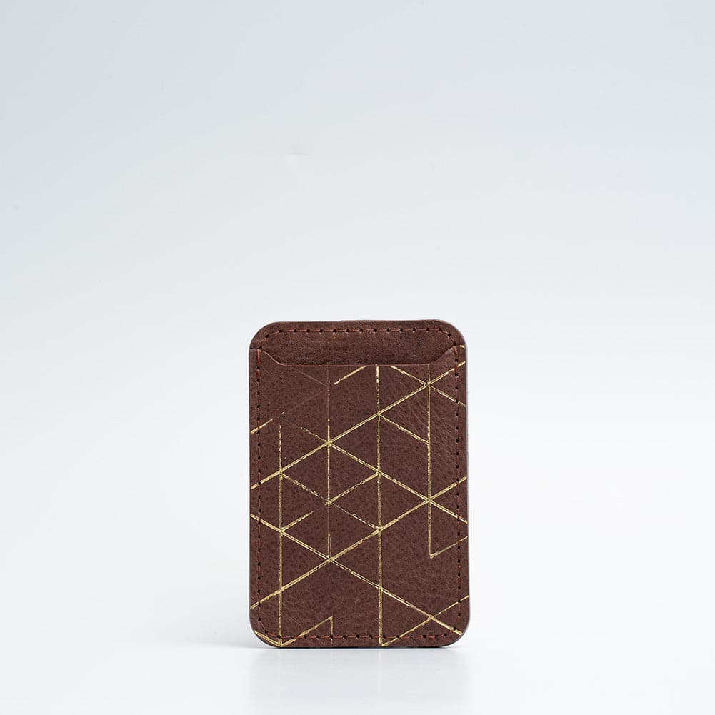 Designer MagSafe Cardholder Golden Mahogany