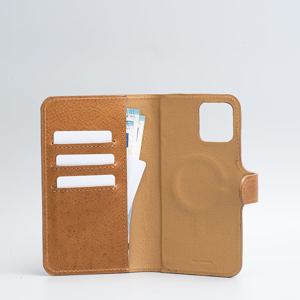 iPhone 15 Series Full-Grain Leather Folio Case Wallet with MagSafe -  Classic 4.0