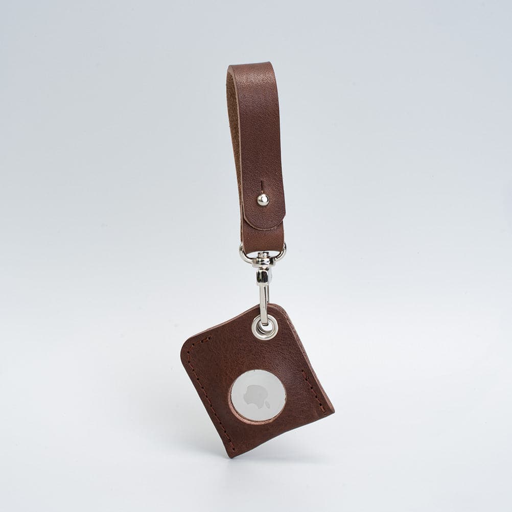 leather airtag bag charm