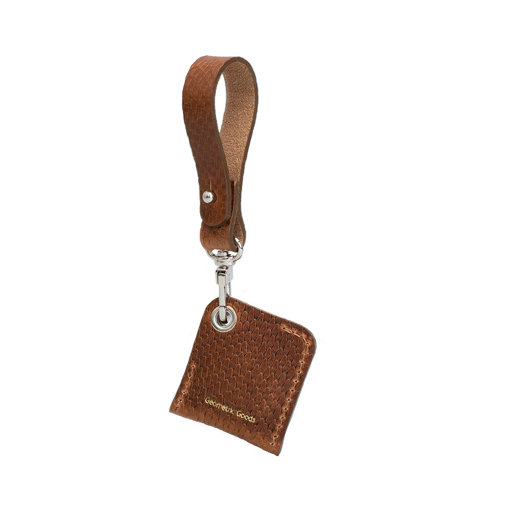 hermer airtag leather bag charm alternative