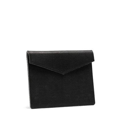 Leather Sleeve for macbook 16 - Snake Print - black color -Geometric Goods