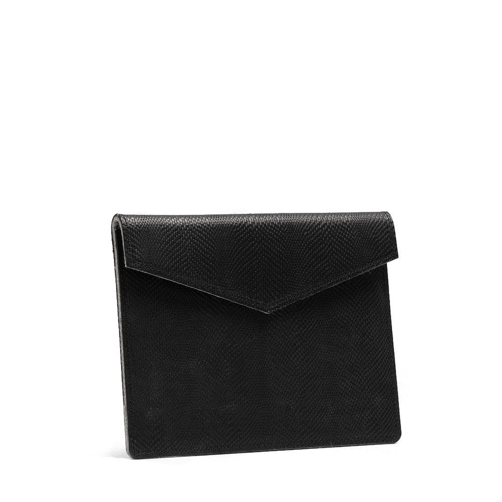 ipad leather sleeve snake print black