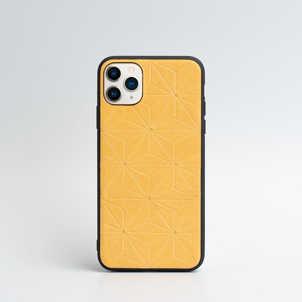 Leather Case Iphone 11 Pro Max Yellow Case N°300 Magnetic Case